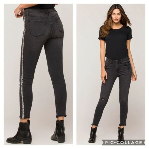 Velvet Heart Denim - Velvet Heart Alisia Snake Stripe Skinny Jean Size 28